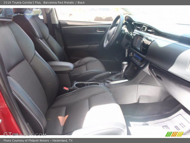 Barcelona Red Metallic / Black 2016 Toyota Corolla S Plus