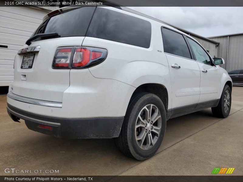 Summit White / Dark Cashmere 2016 GMC Acadia SLT