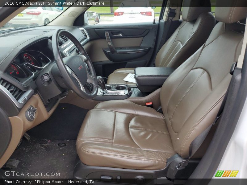 Summit White / Dark Cashmere 2016 GMC Acadia SLT