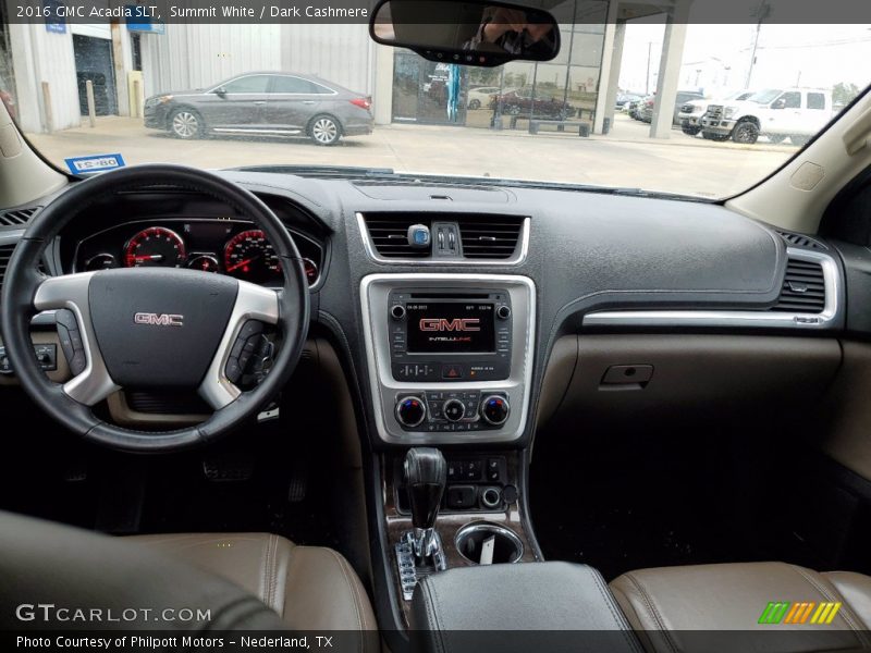 Summit White / Dark Cashmere 2016 GMC Acadia SLT