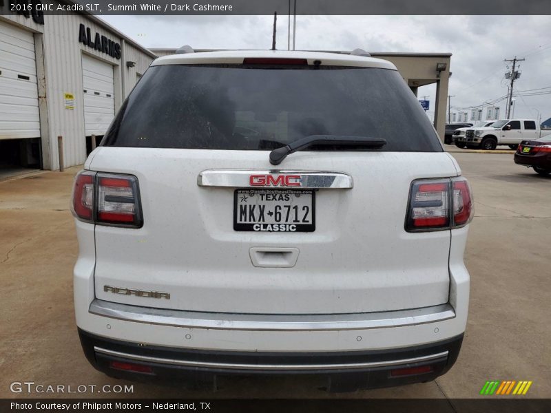 Summit White / Dark Cashmere 2016 GMC Acadia SLT