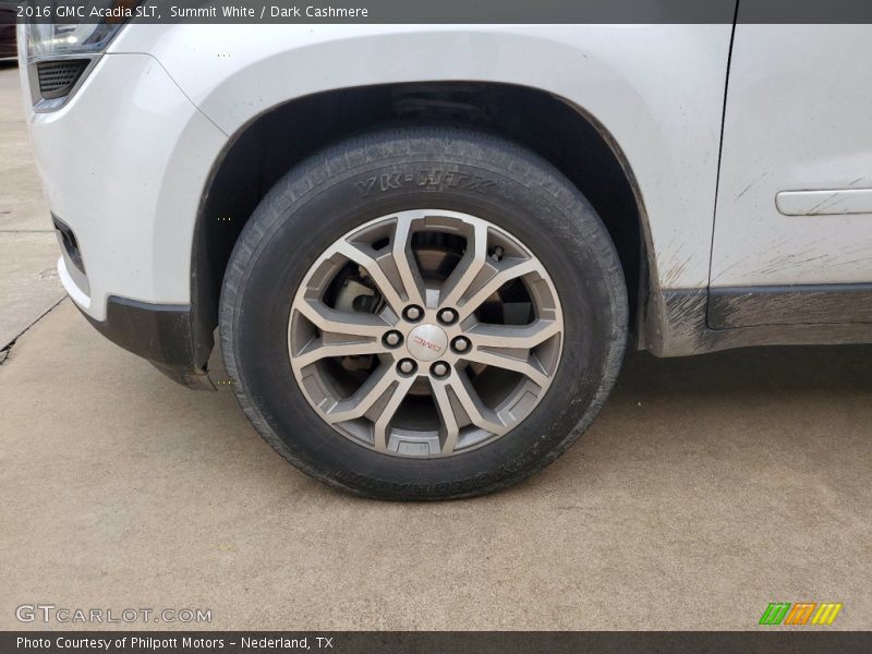 Summit White / Dark Cashmere 2016 GMC Acadia SLT