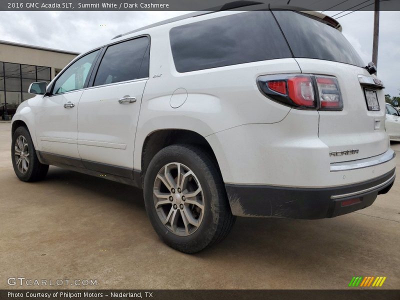 Summit White / Dark Cashmere 2016 GMC Acadia SLT