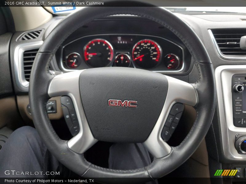 Summit White / Dark Cashmere 2016 GMC Acadia SLT