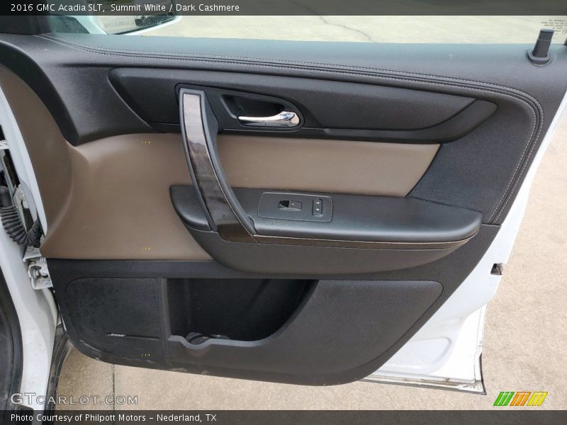 Summit White / Dark Cashmere 2016 GMC Acadia SLT