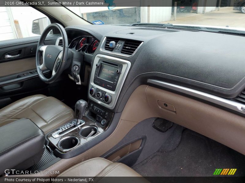 Summit White / Dark Cashmere 2016 GMC Acadia SLT
