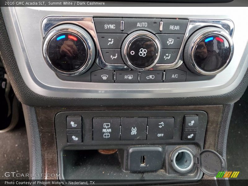 Summit White / Dark Cashmere 2016 GMC Acadia SLT