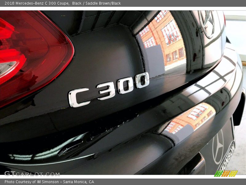 Black / Saddle Brown/Black 2018 Mercedes-Benz C 300 Coupe