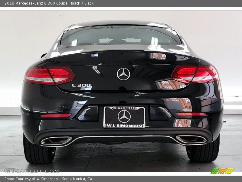 Black / Black 2018 Mercedes-Benz C 300 Coupe