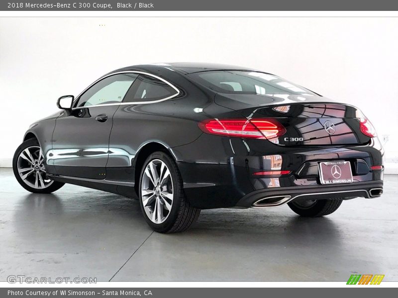 Black / Black 2018 Mercedes-Benz C 300 Coupe