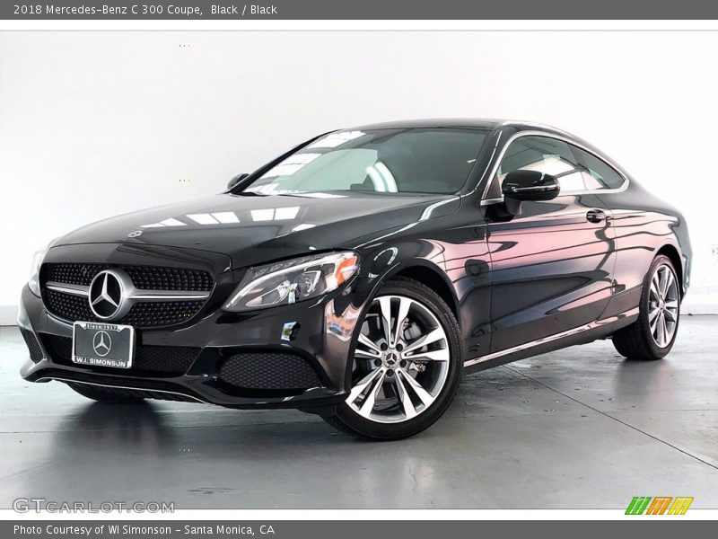 Black / Black 2018 Mercedes-Benz C 300 Coupe