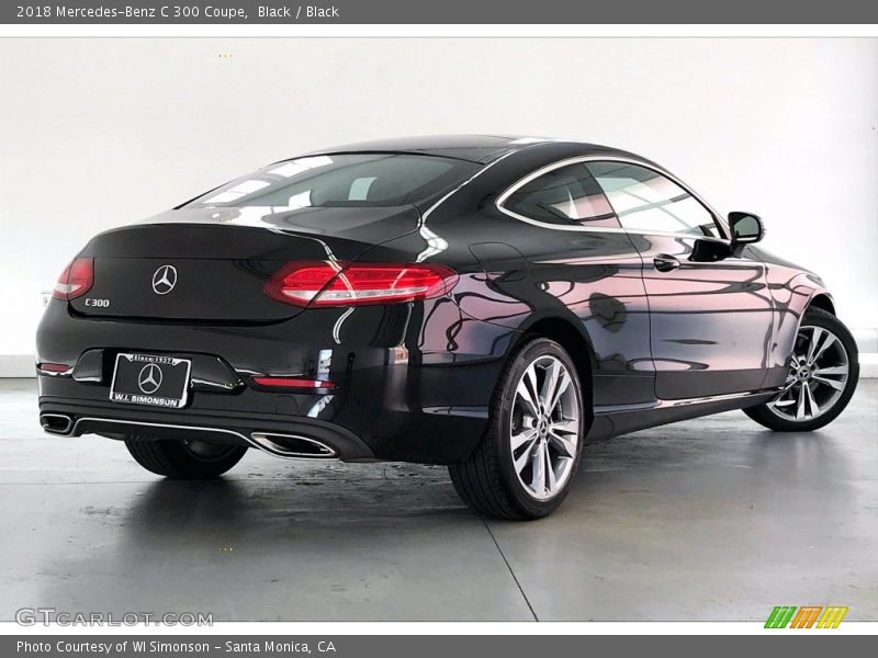 Black / Black 2018 Mercedes-Benz C 300 Coupe