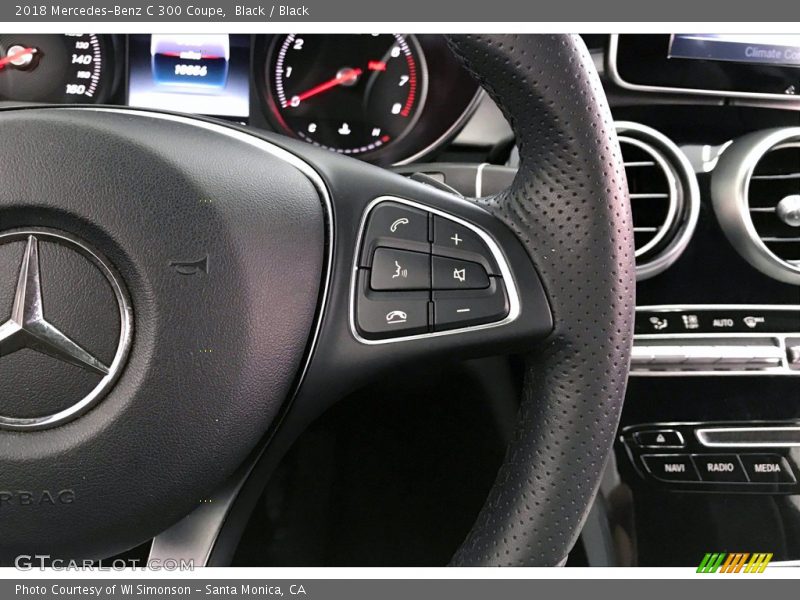 Black / Black 2018 Mercedes-Benz C 300 Coupe