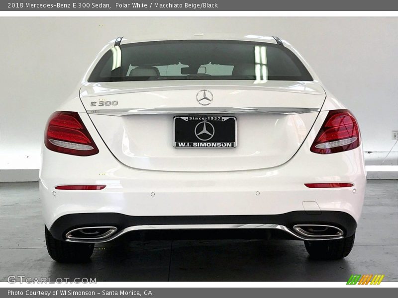 Polar White / Macchiato Beige/Black 2018 Mercedes-Benz E 300 Sedan