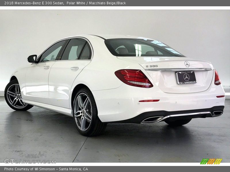 Polar White / Macchiato Beige/Black 2018 Mercedes-Benz E 300 Sedan