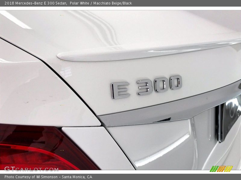 Polar White / Macchiato Beige/Black 2018 Mercedes-Benz E 300 Sedan