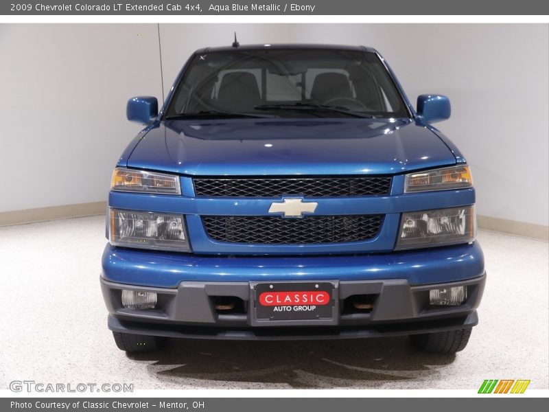 Aqua Blue Metallic / Ebony 2009 Chevrolet Colorado LT Extended Cab 4x4