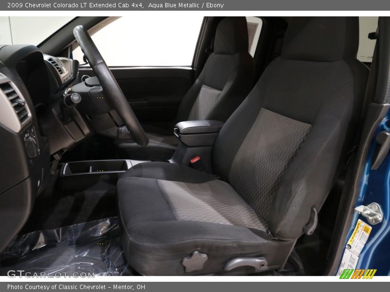 Aqua Blue Metallic / Ebony 2009 Chevrolet Colorado LT Extended Cab 4x4