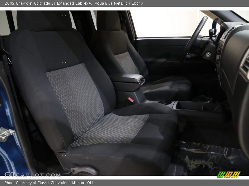 Aqua Blue Metallic / Ebony 2009 Chevrolet Colorado LT Extended Cab 4x4