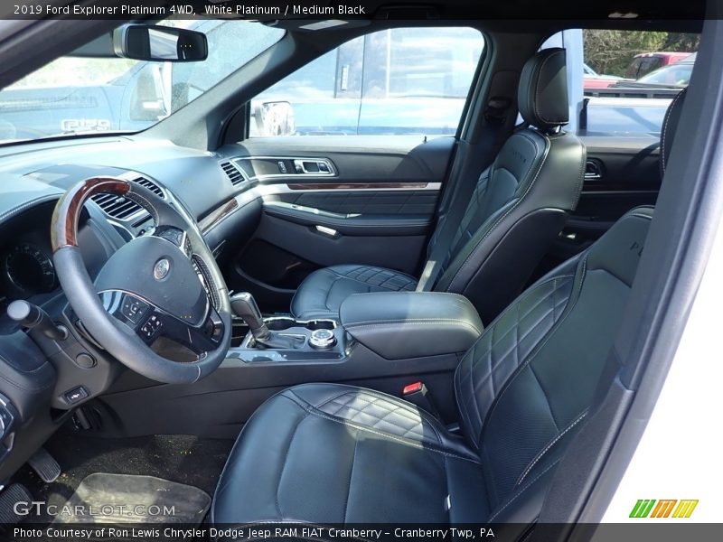 White Platinum / Medium Black 2019 Ford Explorer Platinum 4WD