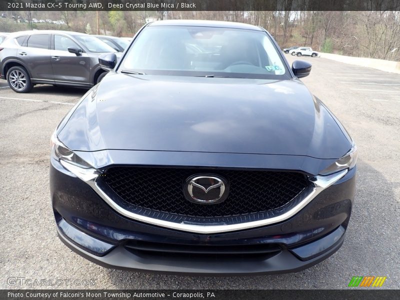 Deep Crystal Blue Mica / Black 2021 Mazda CX-5 Touring AWD