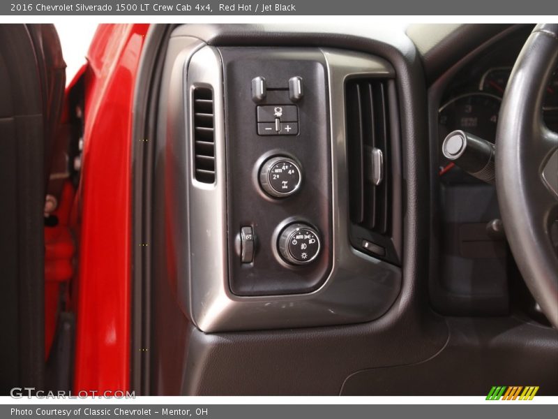 Red Hot / Jet Black 2016 Chevrolet Silverado 1500 LT Crew Cab 4x4