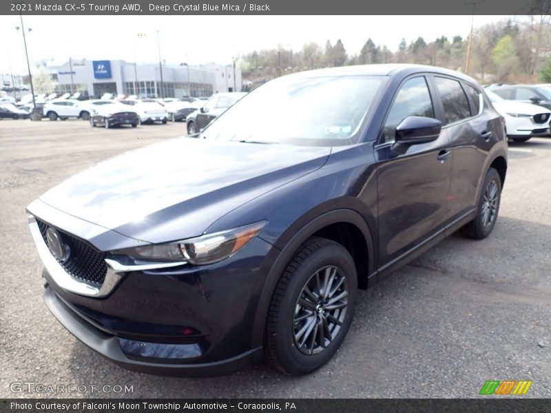 Deep Crystal Blue Mica / Black 2021 Mazda CX-5 Touring AWD