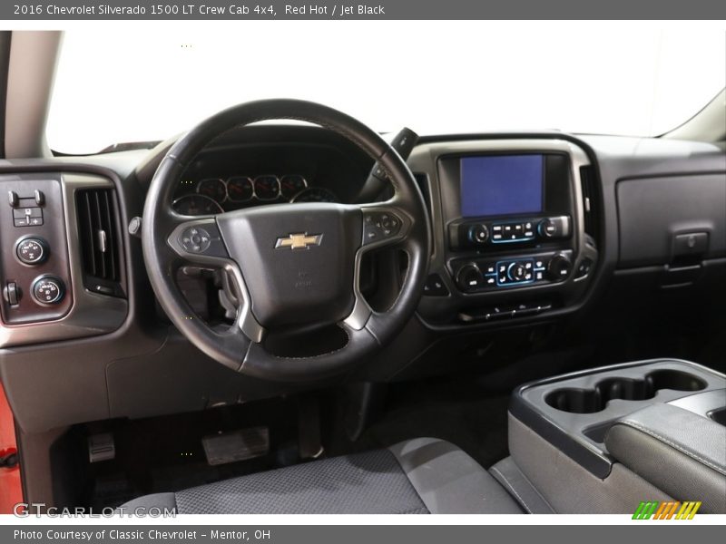 Red Hot / Jet Black 2016 Chevrolet Silverado 1500 LT Crew Cab 4x4