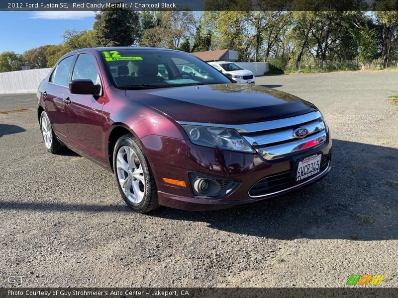 Red Candy Metallic / Charcoal Black 2012 Ford Fusion SE