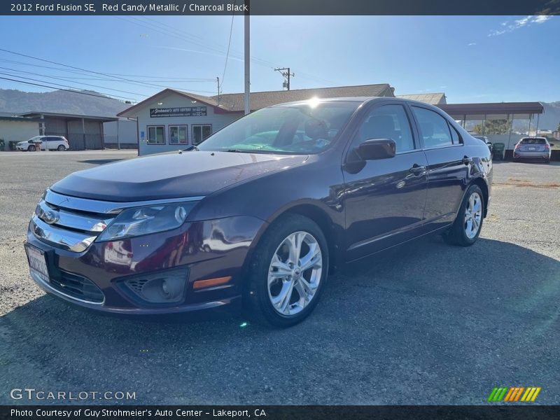 Red Candy Metallic / Charcoal Black 2012 Ford Fusion SE