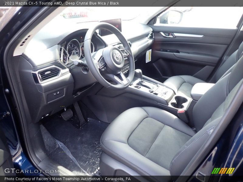 Deep Crystal Blue Mica / Black 2021 Mazda CX-5 Touring AWD