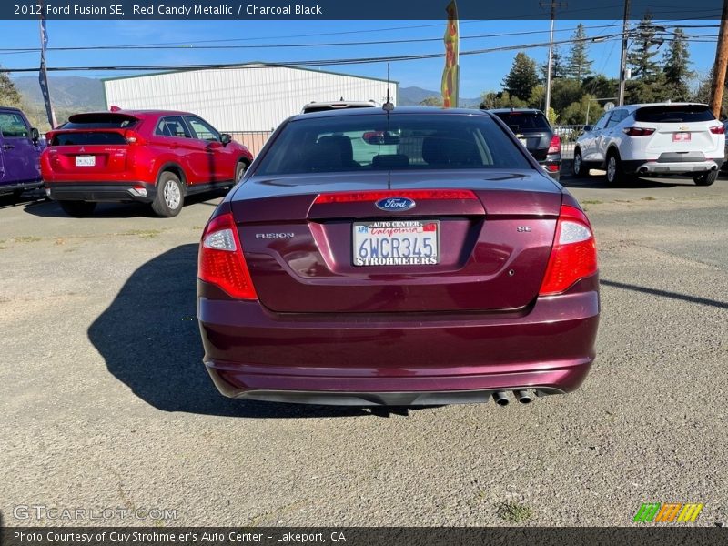 Red Candy Metallic / Charcoal Black 2012 Ford Fusion SE