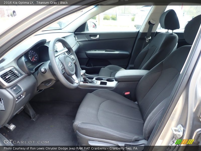 Front Seat of 2016 Optima LX