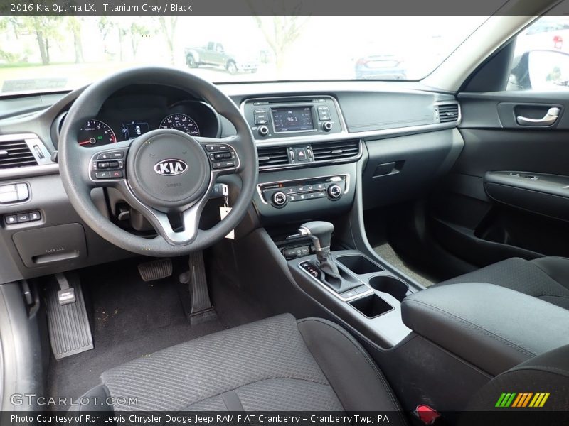  2016 Optima LX Black Interior