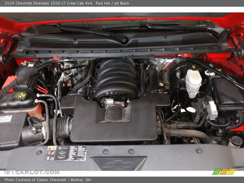 Red Hot / Jet Black 2016 Chevrolet Silverado 1500 LT Crew Cab 4x4