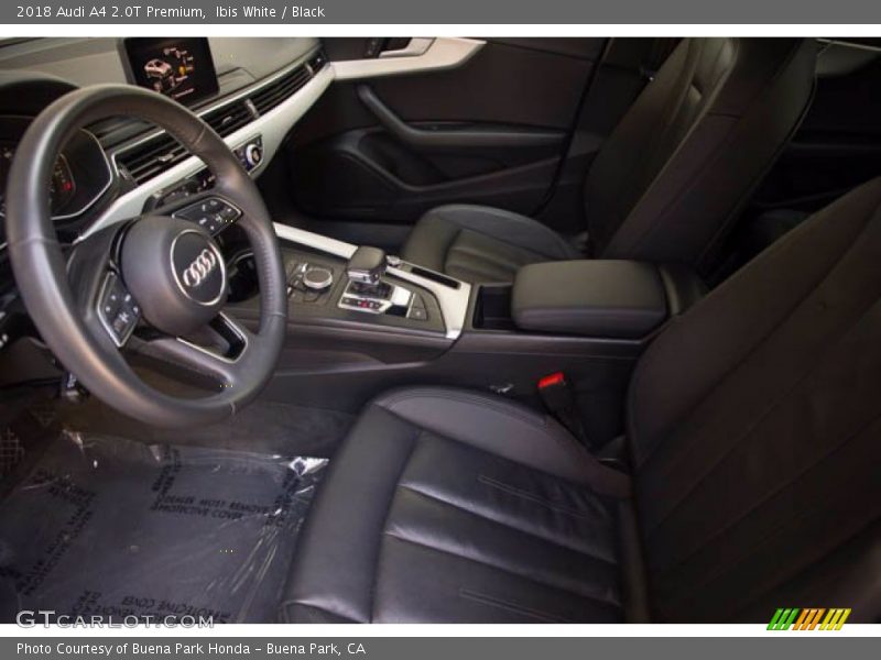 Ibis White / Black 2018 Audi A4 2.0T Premium