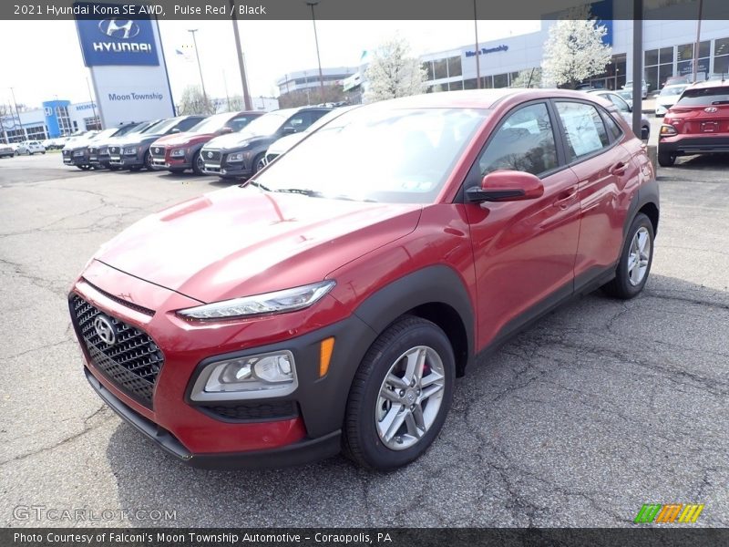 Pulse Red / Black 2021 Hyundai Kona SE AWD