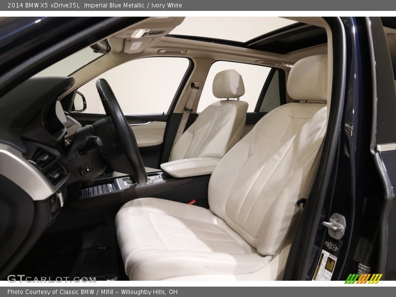 Imperial Blue Metallic / Ivory White 2014 BMW X5 xDrive35i