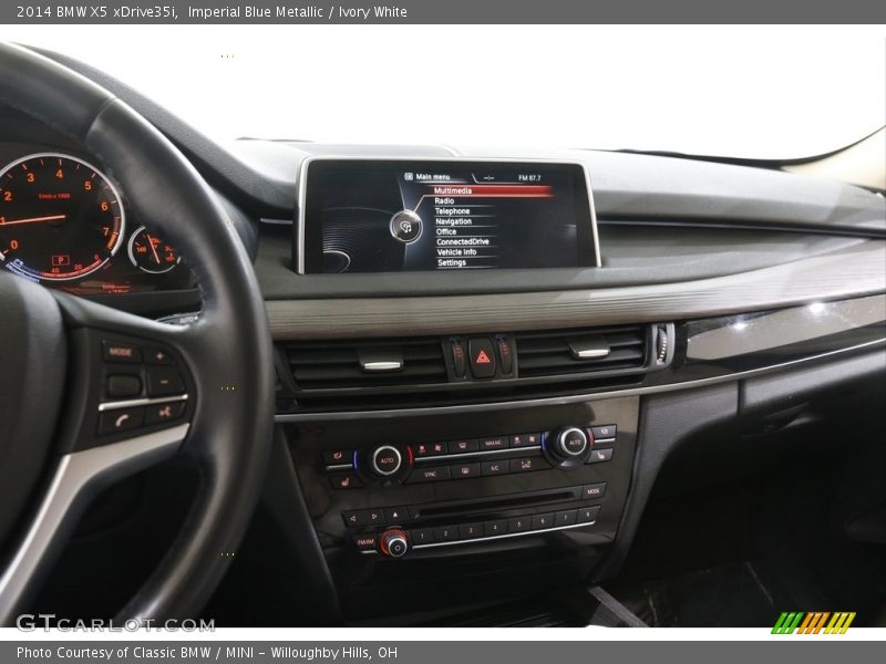 Imperial Blue Metallic / Ivory White 2014 BMW X5 xDrive35i