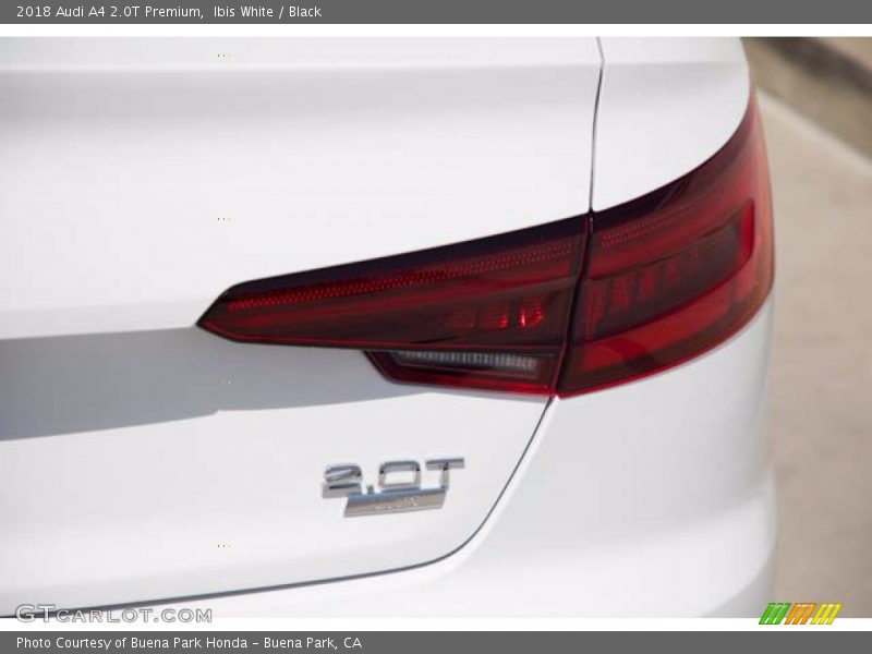 Ibis White / Black 2018 Audi A4 2.0T Premium