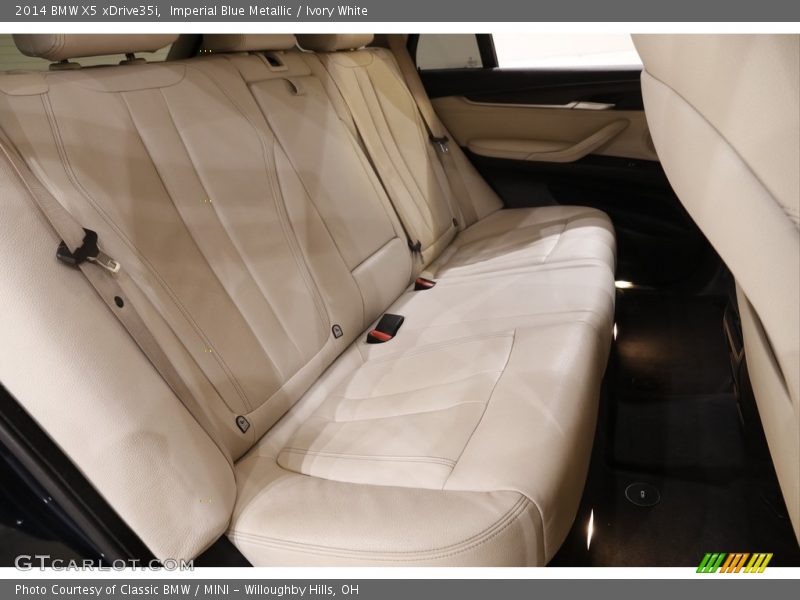 Imperial Blue Metallic / Ivory White 2014 BMW X5 xDrive35i