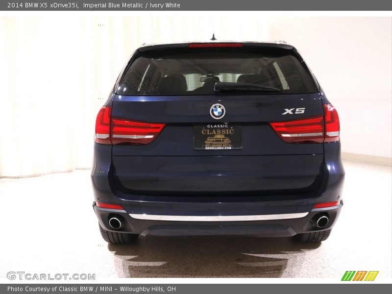 Imperial Blue Metallic / Ivory White 2014 BMW X5 xDrive35i