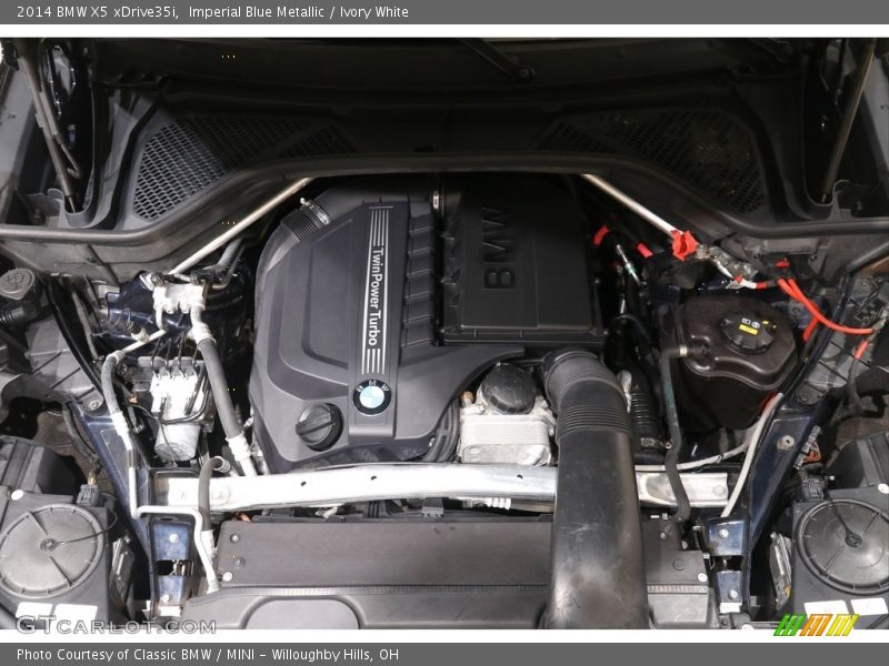 Imperial Blue Metallic / Ivory White 2014 BMW X5 xDrive35i