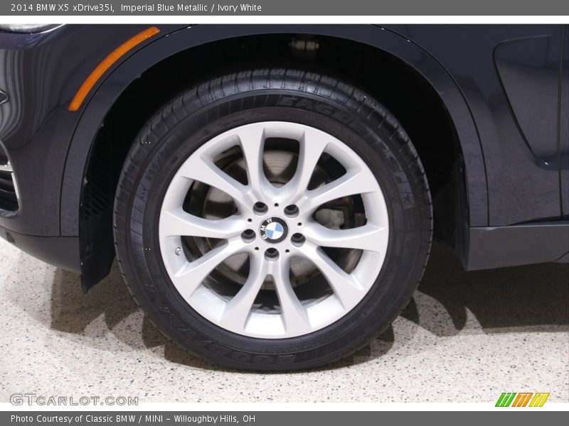 Imperial Blue Metallic / Ivory White 2014 BMW X5 xDrive35i
