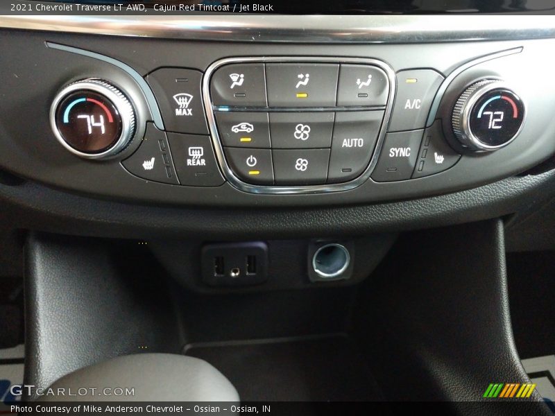 Cajun Red Tintcoat / Jet Black 2021 Chevrolet Traverse LT AWD