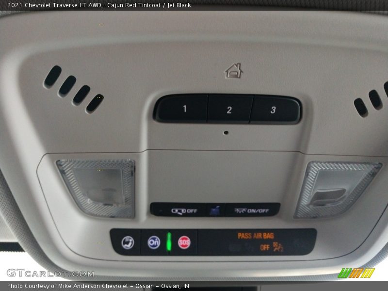 Cajun Red Tintcoat / Jet Black 2021 Chevrolet Traverse LT AWD