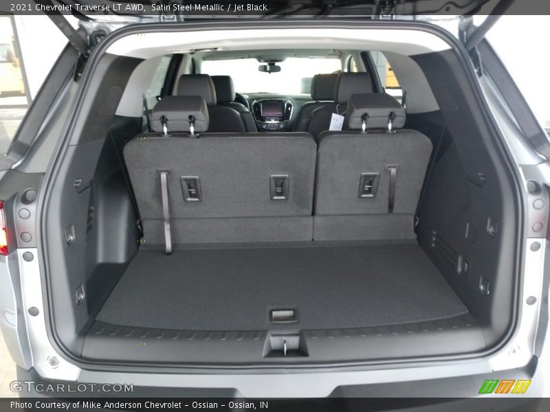 Satin Steel Metallic / Jet Black 2021 Chevrolet Traverse LT AWD