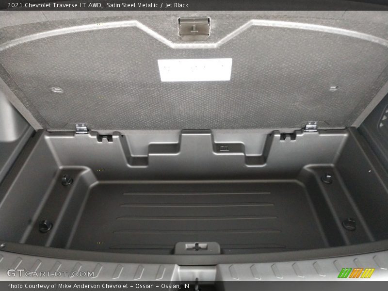 Satin Steel Metallic / Jet Black 2021 Chevrolet Traverse LT AWD