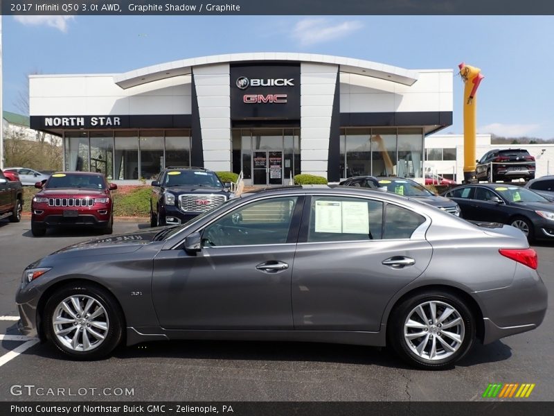 Graphite Shadow / Graphite 2017 Infiniti Q50 3.0t AWD