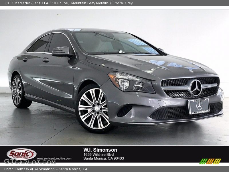 Mountain Grey Metallic / Crystal Grey 2017 Mercedes-Benz CLA 250 Coupe